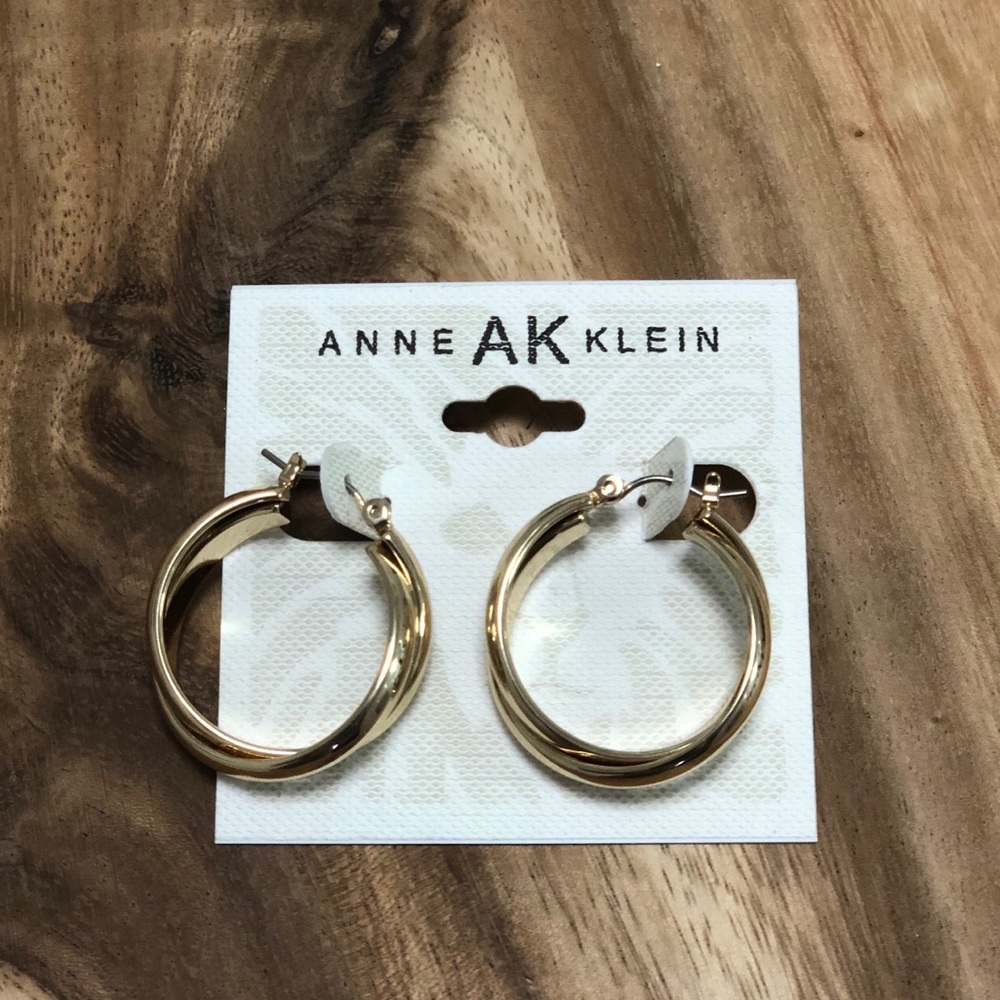Gold hoop earrings